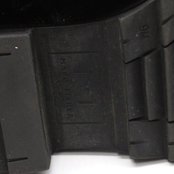 Marc Fisher Womens White 1" Platform Bristyn Block Heel Leather Combat Boots 9M - Picture 7 of 8